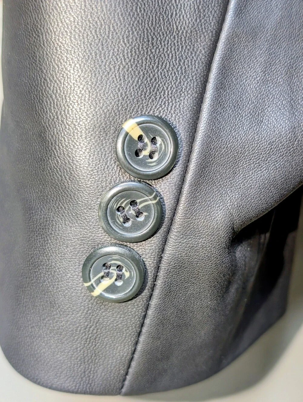 Vintage 90's Men's Scully Black Leather Western Jacket Blazer Men's size 44